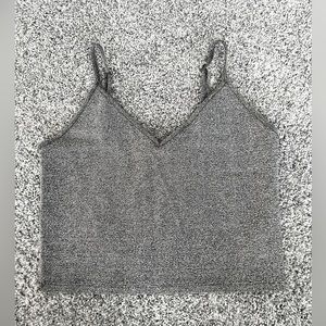 Forever 21 Silver Shimmer Crop Too
